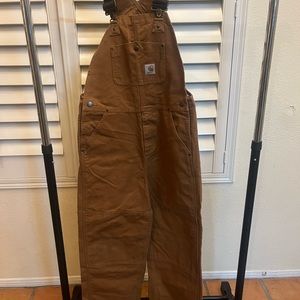 Boys Carhartt bib overalls.